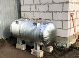 Наземный газгольдер 800 л с утеплением в Рязани